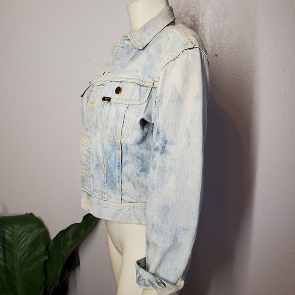 LEE Sanforized Denim Acid Wash Jacket USA 70s - Picture 8 of 12